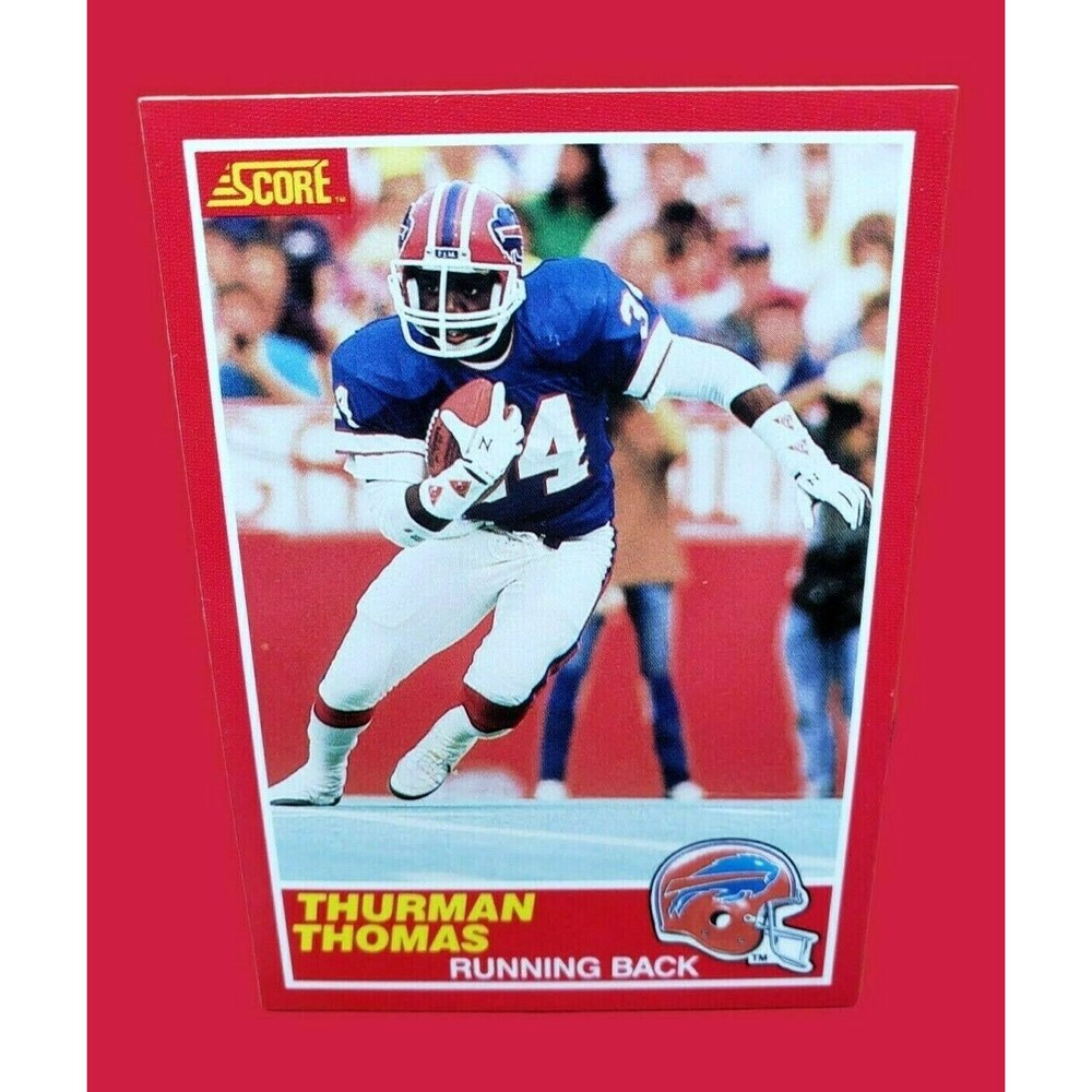 1989 Score THURMAN THOMAS NFL Football ROOKIE CARD RC #211 Buffalo Bills H.O.F.